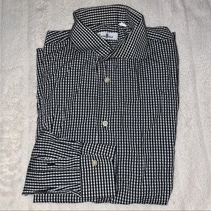 Burma Bilas Men’s Dress Shirt sz 17.5 34/35 EUC
